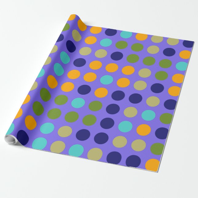 Chic Polka Dot Mosaic Muster #6 Geschenkpapier (Ungerollt)