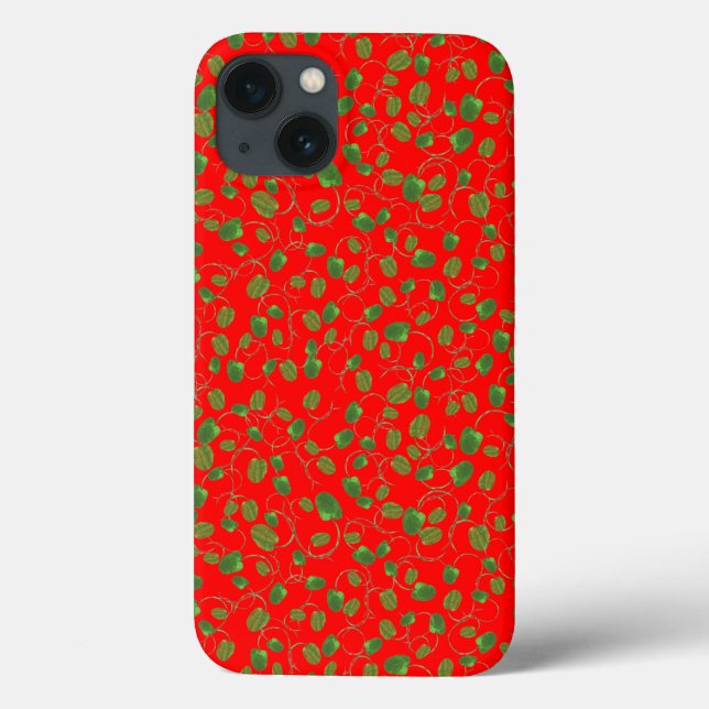 Chic Poppy Buds auf Red iPad Air Hüllen Mate Case (Rückseite)