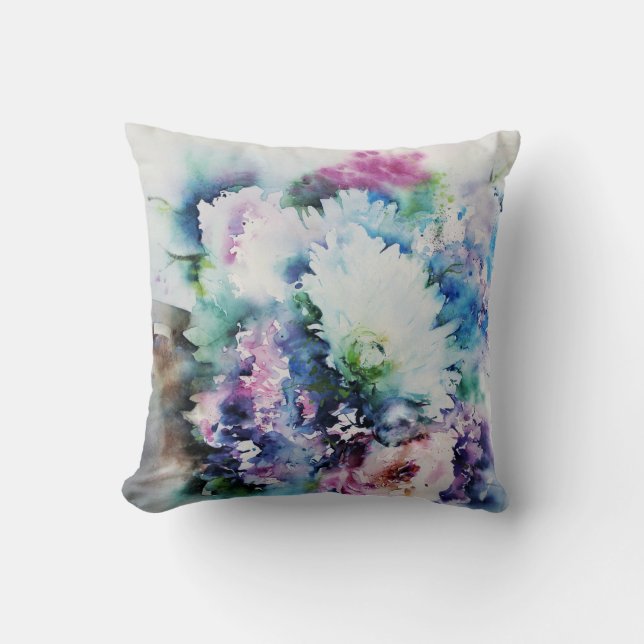 Chic Prints: Trending Throw Pillow Designs Kissen (Vorderseite)