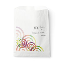 Chic Rainbow Spirals Personalisiert