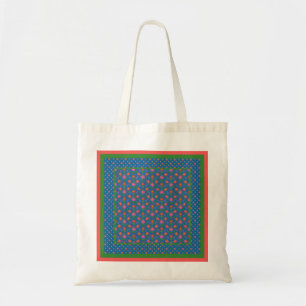 Chic Rangoli Blume, Polka Dots Budget Tote Tasche