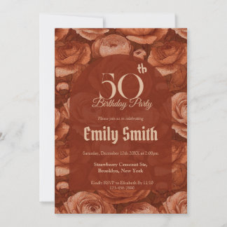 Chic Ranunculus Fantasy 70Th Birthday Einladung