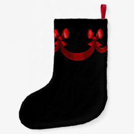 Chic Red Bow Weihnachts-Strumpf Kleiner Weihnachtsstrumpf