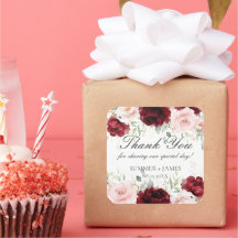 Chic Red Burgundy Blush Pink Roses Blues Hochzeit