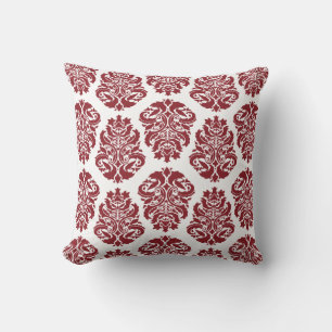 Chic Red Damask Kissen