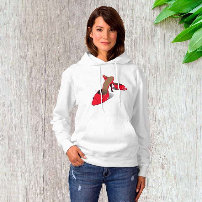 Chic Red High Heels Glamour Stiletto Mode Hoodie (Von Creator hochgeladen)