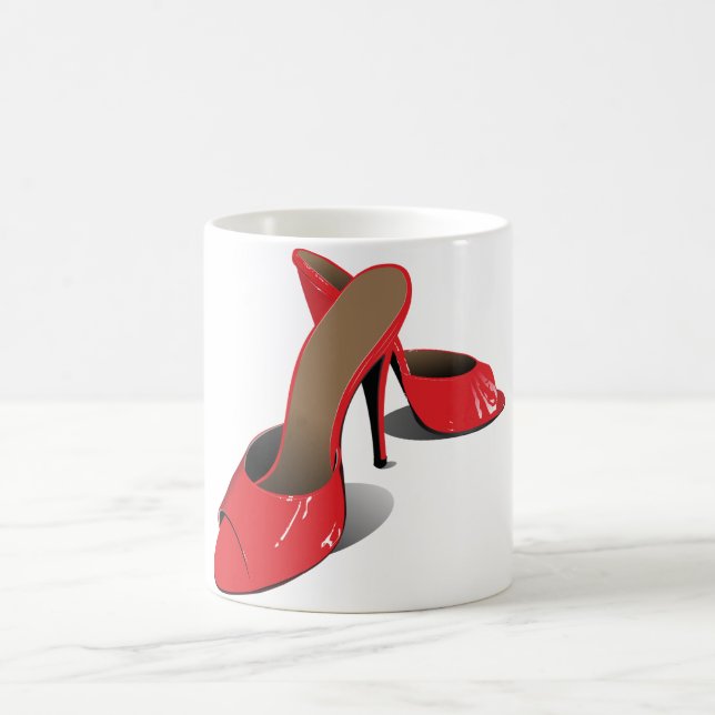 Chic Red High Heels Glamour Stiletto Mode Kaffeetasse (Mittel)