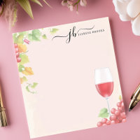 Chic Red Wine Glass Trauben Personalisiert Wasserf