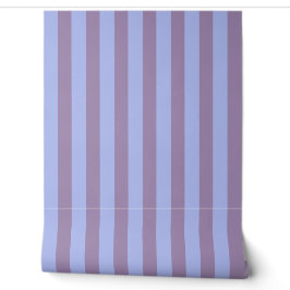 Chic Regular Streifen in Soft Blue & Violet Tapete