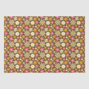Chic Retro 70er Groovy Hippie Blume Seidenpapier