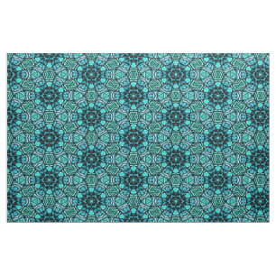 Chic Retro Aquamarin türkisfarbenes orientalisches Stoff