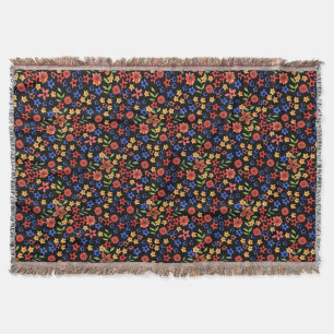 Chic Retro Blumenprint-Wurfdecke nach Maß Decke