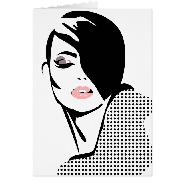 Chic Retrodots Fashion Girl (Vorne)