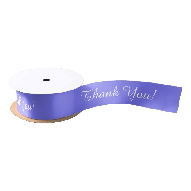 CHIC RIBBON_"Danke!" 171 PERIWINKLE SOLID Satinband (Spule)