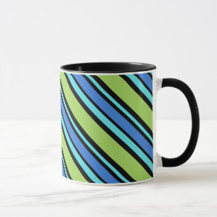Chic Ringer Tasse, Blue Moons Liegestuhl Streifen Tasse