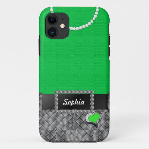 Chic Robe verte iPhone 5/5s Coque