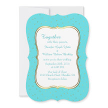 Chic Robins Oeuf Bleu et Faire-part de mariage d'o