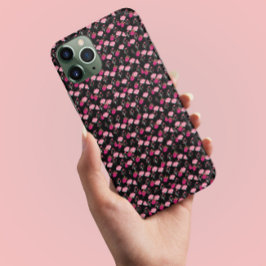 Chic rosa und rote Dahlia Blume stilvoll farbenfro Case-Mate iPhone Hülle