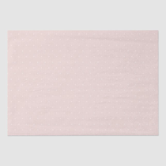 Chic Rosa winzige Polka-Punkte-Muster niedlich gür Seidenpapier (Vorderseite)