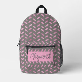 Chic Rose Girl Name Bedruckter Rucksack