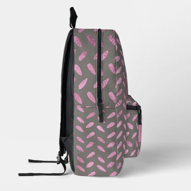 Chic Rose Girl Name Bedruckter Rucksack (Links)