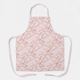 Chic Rose Gold Bobby Buttone Friseur Stylistische  Schürze