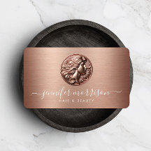 Chic Rose Gold Cameo Beauty, Hair, Skincare
