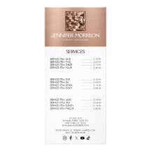 Chic Rose Gold Cameo Logo Schönheit, Haare, Hautpf