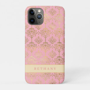 Chic Rose Gold Damask Case-Mate iPhone Hülle