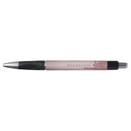 Chic Rose Gold Dripping Glitzer Luxus Kugelschreiber