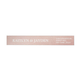 Chic Rose Gold Foil Wedding