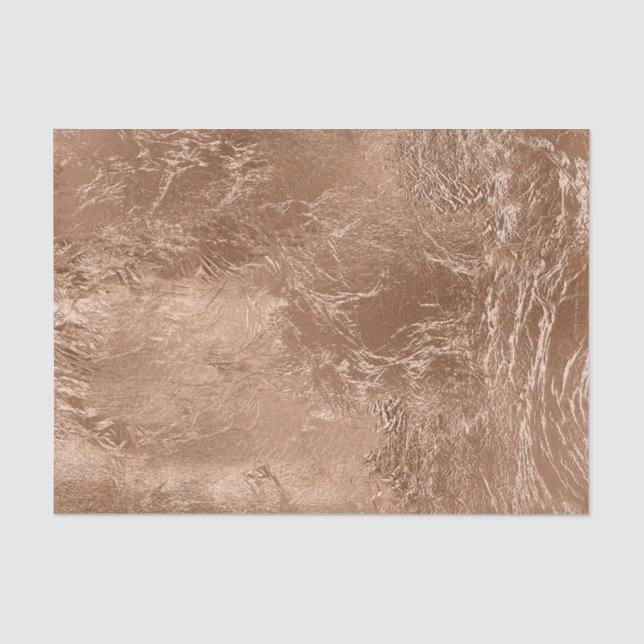 Chic Rose Gold Glam Seidenpapier (Vorderseite)