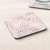 Chic Rose Gold Leopard Cheetah Animal Print