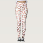 Chic Rose Gold Leopard Cheetah Animal Print Leggings<br><div class="desc">Dieses elegante und schicke Design ist perfekt für die moderne Mode. Es verfügt über ein Imitat gedruckt Rose Gold handgezeichnet Leopard/cheetah Safari Tierdruck auf einem einfachen weißen Hintergrund. Es ist hübsch, niedlich und trendig! ***WICHTIGE HINWEIS FÜR DESIGN: Für individuelle Designanfragen, wie z.B. passende Produktanfragen, Farbänderungen, Platzierungsänderungen oder andere Änderungswünsche, klicken...</div>