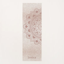 Chic Rose Gold Yogi Mandala Namaste Om Individuell