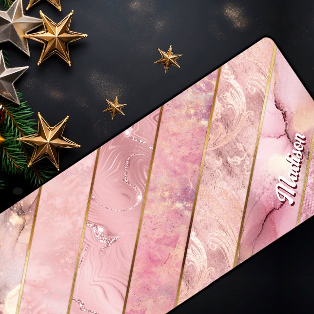 Chic rose or girly élégante géométrique (Créateur téléchargé)