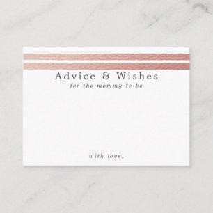 Chic Rose   White Advisor Cards Begleitkarte