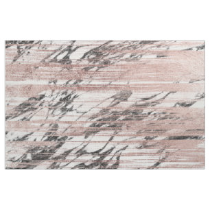 Chic-Rosen-GoldBrushstrokes auf Schwarz-weißem Stoff