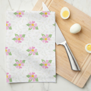 Chic Roses de chien rose, serviette de cuisine bla