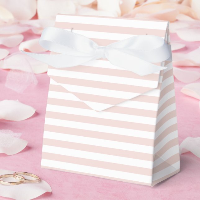 Chic, rot-weiß Streifen niedlich elegante Muster Geschenkschachtel (Hochzeit)
