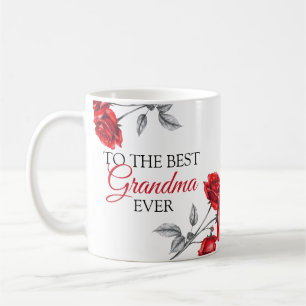 Chic Rote Rosen Best Oma Kaffeetasse