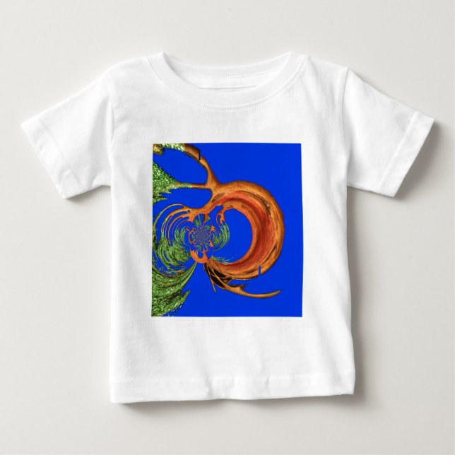 Chic Round Hakuna Matata Navy Blue Kollektion Baby T-shirt (Vorderseite)