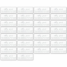 Chic Rücksendeadressen-Aufkleber 3,42 x 1,45 Zoll Aufkleber