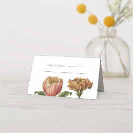 Chic Rustic Floral Wedding Table Platzkarte