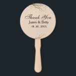 Chic Rustic Vielen Dank für die Tags Fächer<br><div class="desc">Chic rustikal wie Baumzweig Set der Hand Fan Design,  können Sie es personalisieren</div>