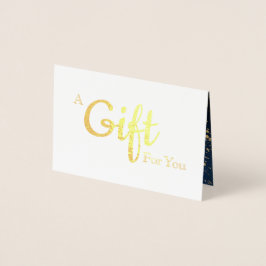 Chic Salon Wellness-Center Foil Gift Card Folienkarte