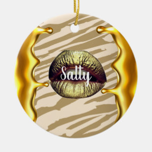 Chic Salty Luxuriöse Tagesgeschenk Sommer Golden L Keramik Ornament