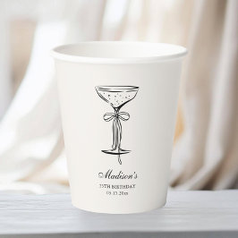 Chic Sand Champagne Party  Pappbecher