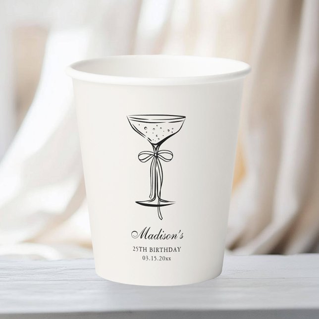 Chic Sand Champagne Party  Pappbecher (Von Creator hochgeladen)