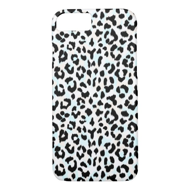 Chic, Schwarz-Weiß-Cheetah-Druck Case-Mate iPhone Hülle (Rückseite)